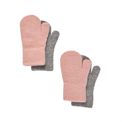 CeLaVi Luffer, 2-Pak, Rosa/Grå, Str. 1-2 år