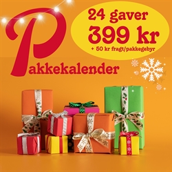 Pakkekalender 24 gaver - Både nyt og brugt